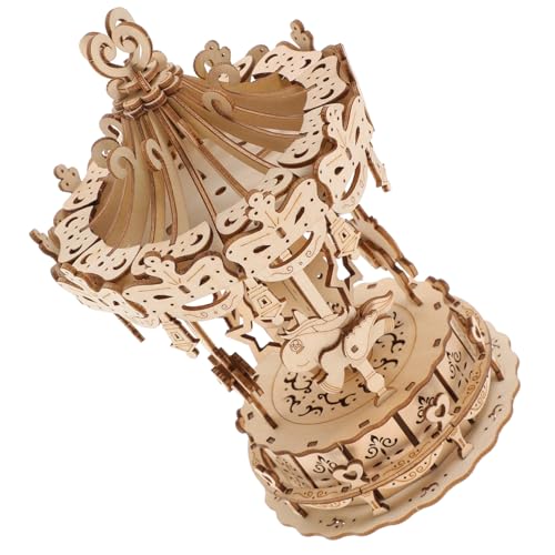 BESPORTBLE Holzpuzzle Karussell DIY Modell Bausatz aus Holz Lernspielzeug Kreativitätsfördernd Pädagogisches Puzzle BESPORTBLE Holzpuzzle Karussell DIY Modell Bausatz aus Holz Lernspielzeug Kreativitätsfördernd Pädagogisches Puzzle von BESPORTBLE