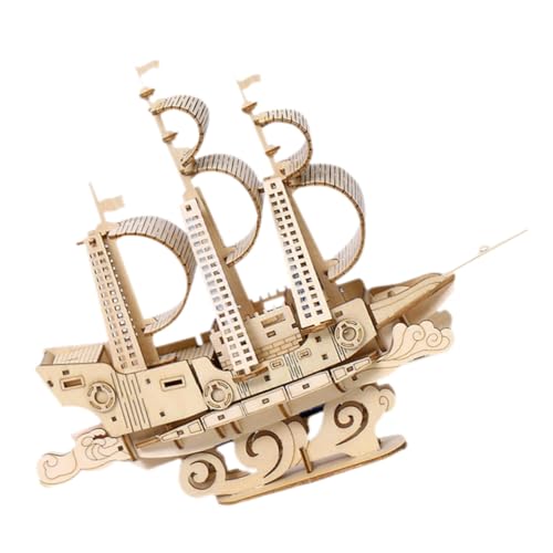 BESPORTBLE Holzsegelschiff Puzzle Bausatz aus Premiumholz DIY Segelboot Modell für Erwachsene und Kreatives Bastelspielzeug und Dekoratives Holzboot für Zuhause und Büro BESPORTBLE Holzsegelschiff Puzzle Bausatz aus Premiumholz DIY Segelboot Modell für Erwachsene und Kreatives Bastelspielzeug und Dekoratives Holzboot für Zuhause und Büro von BESPORTBLE