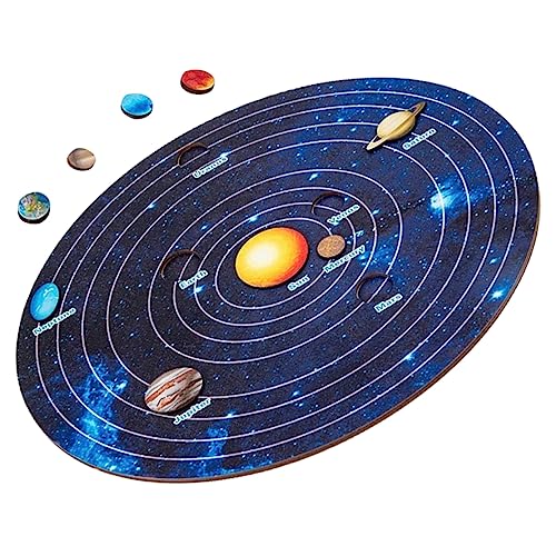 BESPORTBLE Holzspielzeug Solar System Puzzle mit Planeten Lernspielzeug für Kognitives Weltraum Puzzle aus Stabilem Holz Fördert Feinmotorik und Weltraumwissen BESPORTBLE Holzspielzeug Solar System Puzzle mit Planeten Lernspielzeug für Kognitives Weltraum Puzzle aus Stabilem Holz Fördert Feinmotorik und Weltraumwissen von BESPORTBLE