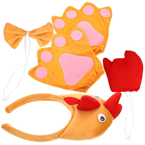 BESPORTBLE Huhn Kostüm Set Teiliges Tierkopfschmuck Set mit Hühner Stirnband Fliege und Niedliches Cosplay Zubehör für Jungen und Mädchen für Ostern Maskerade und Kostümparty BESPORTBLE Huhn Kostüm Set Teiliges Tierkopfschmuck Set mit Hühner Stirnband Fliege und Niedliches Cosplay Zubehör für Jungen und Mädchen für Ostern Maskerade und Kostümparty von BESPORTBLE