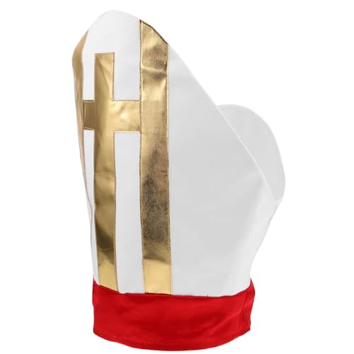 BESPORTBLE Kardinalkostümhut: Halloween-Klerushut – Kirchenspiel-Accessoire – biblisches Kostüm-Kopfstück für Männer und Frauen, Erwachsene, Cosplay-Verkleidung BESPORTBLE Kardinalkostümhut: Halloween-Klerushut – Kirchenspiel-Accessoire – biblisches Kostüm-Kopfstück für Männer und Frauen, Erwachsene, Cosplay-Verkleidung von BESPORTBLE