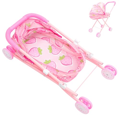 BESPORTBLE Kleiner Puppenwagen mit Stauraum Bewegliches Modell aus Sicheren Materialien mit Glattem Griff für Rollenspiel und Puppenpflege für Mädchen und Jungen BESPORTBLE Kleiner Puppenwagen mit Stauraum Bewegliches Modell aus Sicheren Materialien mit Glattem Griff für Rollenspiel und Puppenpflege für Mädchen und Jungen von BESPORTBLE