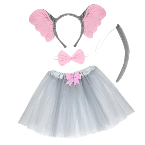 BESPORTBLE Kostüm Set mit Weichem Ohr Haarreifen Schleife und Tüllrock Tierkostüm für Fasching Halloween Karneval und Geburtstagsfeiern Niedliches Cosplay Outfit für Mädchen BESPORTBLE Kostüm Set mit Weichem Ohr Haarreifen Schleife und Tüllrock Tierkostüm für Fasching Halloween Karneval und Geburtstagsfeiern Niedliches Cosplay Outfit für Mädchen von BESPORTBLE