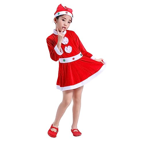 BESPORTBLE Mädchen Weihnachtskleid Festliches Cosplay Kostüm Für Perfekte Weihnachtskleidung Für Mädchen Ideales Outfit Für Weihnachten Und Festliche Anlässe von BESPORTBLE