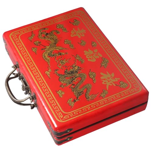 BESPORTBLE Mahjong Aufbewahrungsbox aus Natürlichem Holz mit Vintage Deckel Große Kapazität Tragbarer Mahjong Organizer mit Glatten Kanten zur Sicheren Lagerung und Geschenkverpackung BESPORTBLE Mahjong Aufbewahrungsbox aus Natürlichem Holz mit Vintage Deckel Große Kapazität Tragbarer Mahjong Organizer mit Glatten Kanten zur Sicheren Lagerung und Geschenkverpackung von BESPORTBLE