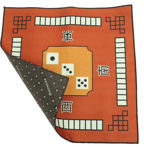 BESPORTBLE Mahjong Tischdecke Quadratisch aus Polyester Geräuschdämpfende Spieltischdecke mit Rutschfester Unterseite Geeignet für Domino Poker Majiang und Brettspiele Kaffeebraun BESPORTBLE Mahjong Tischdecke Quadratisch aus Polyester Geräuschdämpfende Spieltischdecke mit Rutschfester Unterseite Geeignet für Domino Poker Majiang und Brettspiele Kaffeebraun von BESPORTBLE
