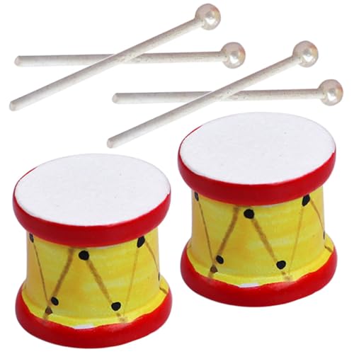 BESPORTBLE Maßstab Vintage Drum mit Kleinen Trommeln und Schlagstöcken Dekoratives Zubehör für Puppenhaus und Miniaturlandschaften BESPORTBLE Maßstab Vintage Drum mit Kleinen Trommeln und Schlagstöcken Dekoratives Zubehör für Puppenhaus und Miniaturlandschaften von BESPORTBLE