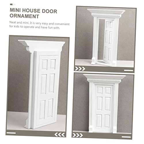 BESPORTBLE Mini Weiße Holztür Geteilte Flache Haustür Miniatur Puppenhaus Modell Dekoration für Miniaturgarten und Kleine Wohnräume BESPORTBLE Mini Weiße Holztür Geteilte Flache Haustür Miniatur Puppenhaus Modell Dekoration für Miniaturgarten und Kleine Wohnräume von BESPORTBLE