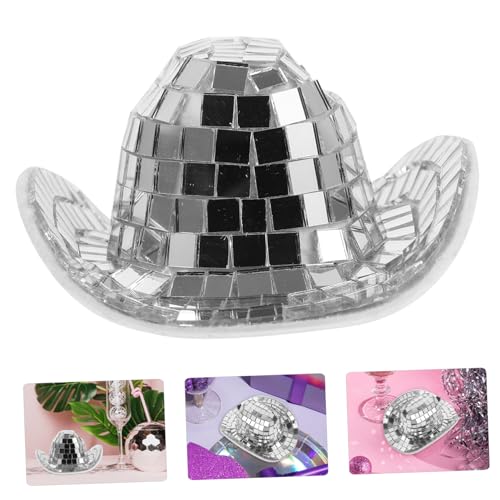 BESPORTBLE Miniatur Disco Cowboy Hut Silber Mini Party Deko Miniaturhut für Puppen DIY Basteln Foto Requisite Bühnen Zubehör BESPORTBLE Miniatur Disco Cowboy Hut Silber Mini Party Deko Miniaturhut für Puppen DIY Basteln Foto Requisite Bühnen Zubehör von BESPORTBLE