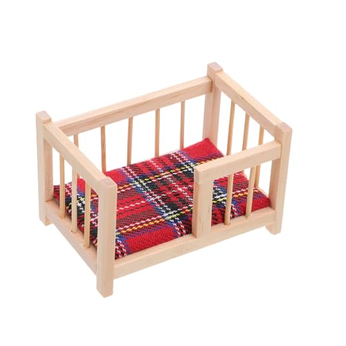 BESPORTBLE Miniatur Holz Einzelbett Puppenhaus Babybett DIY Zubehör Holzpuppenbett für Puppenhaus Schlafzimmer Dekoration Detailreiche Miniaturmöbel für DIY Szenen BESPORTBLE Miniatur Holz Einzelbett Puppenhaus Babybett DIY Zubehör Holzpuppenbett für Puppenhaus Schlafzimmer Dekoration Detailreiche Miniaturmöbel für DIY Szenen von BESPORTBLE