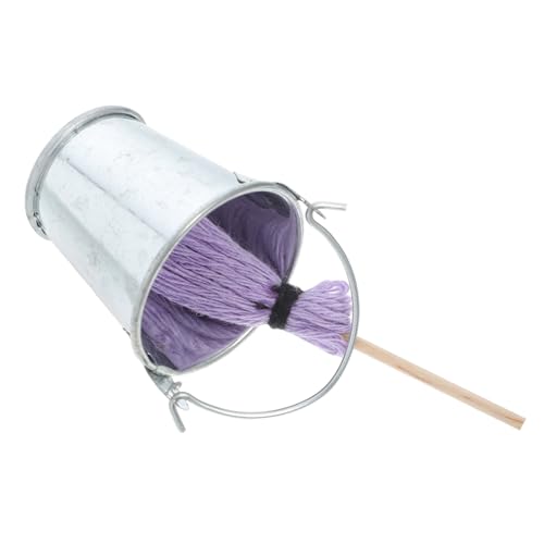 BESPORTBLE Miniatur Reinigung mit Mini Metall Eimer und Mini Wischmopp Puppenhaus Zubehör für DIY Basteln Fotografie Requisiten Sammler Display BESPORTBLE Miniatur Reinigung mit Mini Metall Eimer und Mini Wischmopp Puppenhaus Zubehör für DIY Basteln Fotografie Requisiten Sammler Display von BESPORTBLE