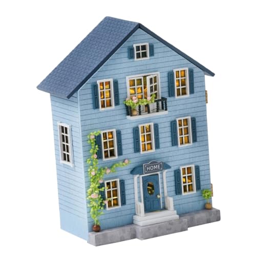 BESPORTBLE Miniaturpuppenhaus -Kit Hölzernes Weihnachtshaus Mini Dollhouse Models Kit Holzhäuser Dorf Miniatur-Hütte Hausdekorationen Weihnachtsdorfhäuser Himmelblau BESPORTBLE Miniaturpuppenhaus -Kit Hölzernes Weihnachtshaus Mini Dollhouse Models Kit Holzhäuser Dorf Miniatur-Hütte Hausdekorationen Weihnachtsdorfhäuser Himmelblau von BESPORTBLE