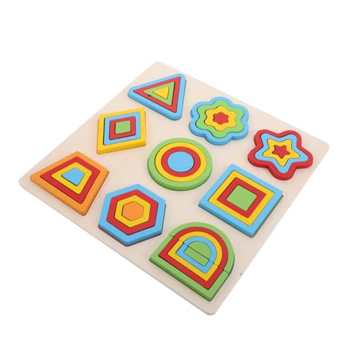 BESPORTBLE Montessori Holz Puzzle Geometrische Formen Sortierspielzeug für Vorschulkinder Pädagogisches Lernspielzeug aus Sicherem Holz mit Abgerundeten Kanten und Robustem Design für BESPORTBLE Montessori Holz Puzzle Geometrische Formen Sortierspielzeug für Vorschulkinder Pädagogisches Lernspielzeug aus Sicherem Holz mit Abgerundeten Kanten und Robustem Design für von BESPORTBLE