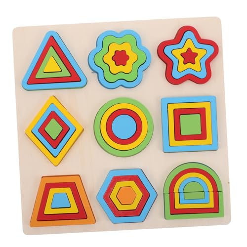 BESPORTBLE Montessori Holz Puzzle für Kleinkinder Interaktives Geometrisches Formenspiel mit Kindersicherem Design Farblich Sortierbares Lernspielzeug Mathematik und Feinmotorik BESPORTBLE Montessori Holz Puzzle für Kleinkinder Interaktives Geometrisches Formenspiel mit Kindersicherem Design Farblich Sortierbares Lernspielzeug Mathematik und Feinmotorik von BESPORTBLE