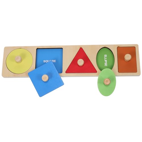 BESPORTBLE Montessori Holzspielzeug Peg Puzzle aus Holz Geometrisches Steckspiel mit Bunten Formen Fördert Feinmotorik und Formenerkennung für Vorschulkinder BESPORTBLE Montessori Holzspielzeug Peg Puzzle aus Holz Geometrisches Steckspiel mit Bunten Formen Fördert Feinmotorik und Formenerkennung für Vorschulkinder von BESPORTBLE