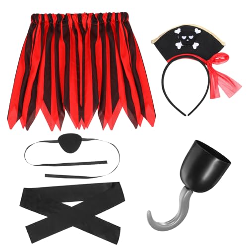 BESPORTBLE Piratenkostüm für Mädchen Jahre Weiches Atmungsaktives Piratenoutfit mit Augenklappe und Stirnband Robustes Rollenspiel-kostüm für Kreative Verkleidung und Halloween Party BESPORTBLE Piratenkostüm für Mädchen Jahre Weiches Atmungsaktives Piratenoutfit mit Augenklappe und Stirnband Robustes Rollenspiel-kostüm für Kreative Verkleidung und Halloween Party von BESPORTBLE