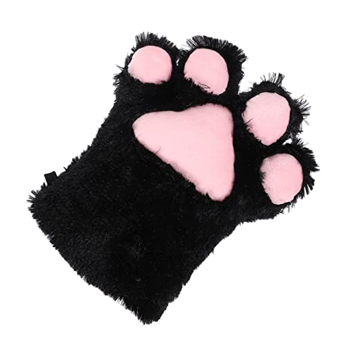 BESPORTBLE Plüsch Katzenpfoten Handschuhe Für Warm Und Gemütlich Cosplay Leistungshandschuh Für Kostümpartys Und Winteraktivitäten von BESPORTBLE