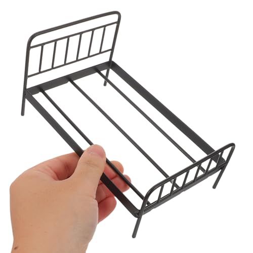 BESPORTBLE Puppenhaus-Miniaturen, Babybett – Miniaturhaus, Schlafzimmermöbel, Eisen, simuliertes Bett, Eisenspielzeug, Mini-Ornamente, Puppenhaus, Schwarz BESPORTBLE Puppenhaus-Miniaturen, Babybett – Miniaturhaus, Schlafzimmermöbel, Eisen, simuliertes Bett, Eisenspielzeug, Mini-Ornamente, Puppenhaus, Schwarz von BESPORTBLE