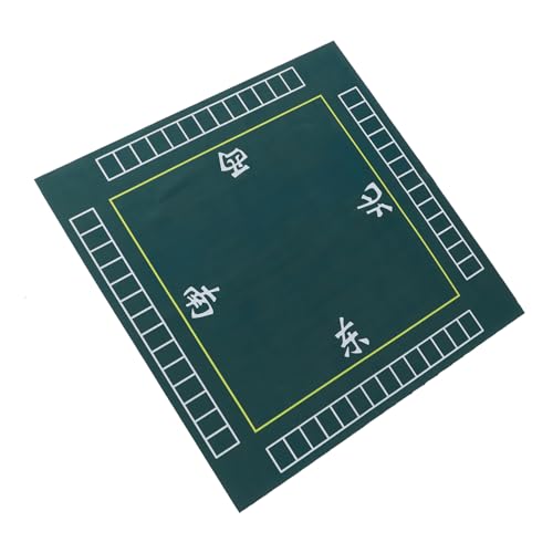 BESPORTBLE Quadratische Mahjong Tischdecke mit Geräuschdämpfendem Rutschfestem Material und Dickem Filzpolster Vielseitige Spieltischauflage für Poker Paigow und Brettspiele Grün BESPORTBLE Quadratische Mahjong Tischdecke mit Geräuschdämpfendem Rutschfestem Material und Dickem Filzpolster Vielseitige Spieltischauflage für Poker Paigow und Brettspiele Grün von BESPORTBLE