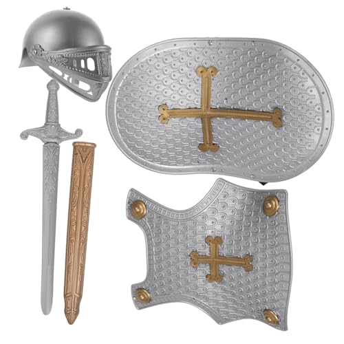 BESPORTBLE Ritter Rüstung Leichtes Helm Schild Kinderkostüm Mittelalterliches Zubehör für Jungen und Mädchen Cosplay Rollenspiel Kinderspielzeug BESPORTBLE Ritter Rüstung Leichtes Helm Schild Kinderkostüm Mittelalterliches Zubehör für Jungen und Mädchen Cosplay Rollenspiel Kinderspielzeug von BESPORTBLE