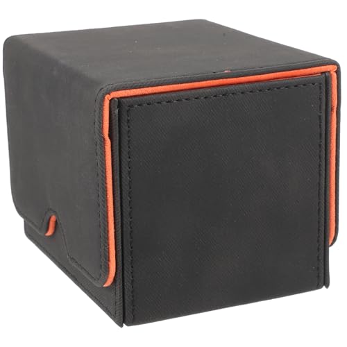 BESPORTBLE Sammelkartenordner Spiel Streichhölzer Kartenboxen für Sammelkarten Handel kartenschachtel Card Box kartenhalter Karten Box Aufbewahrungsbehälter Hausbedarf Samt Black von BESPORTBLE