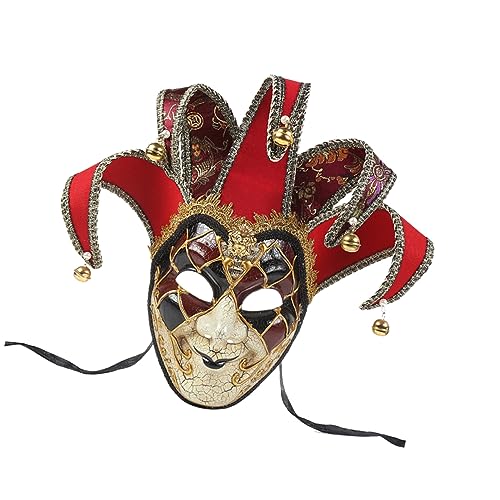 BESPORTBLE Schwarze Venezianische Narrenmaske Für Kostümpartys – Vollgesichtsmaske Für Paare - Vintage Halloween-Dekoration Ideal Für Karneval Und Maskeraden in Venedig von BESPORTBLE