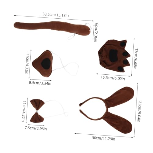 BESPORTBLE Süßes Tier-cosplay-stirnband Mit Ohren Für Hunde Inklusive Fliege Nase Und Handschuhe Kostümzubehör Für Haustiere Und Halloween-fotos BESPORTBLE Süßes Tier-cosplay-stirnband Mit Ohren Für Hunde Inklusive Fliege Nase Und Handschuhe Kostümzubehör Für Haustiere Und Halloween-fotos von BESPORTBLE