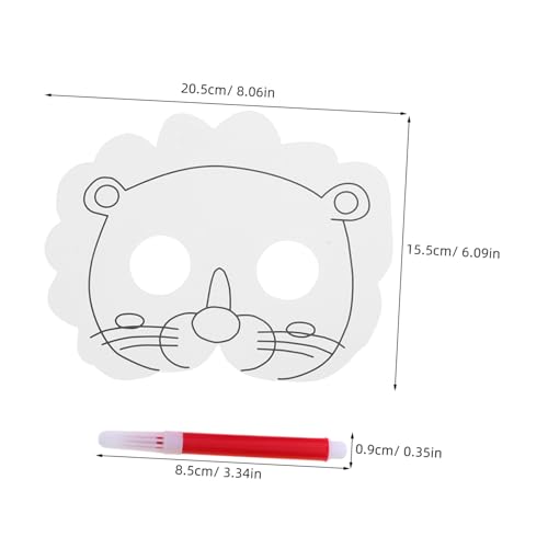 BESPORTBLE Tiermasken zum Bemalen aus Papier für Halloween Kreative DIY Masken für Geburtstagsfeiern Schulprojekte und Gruppenspiele BESPORTBLE Tiermasken zum Bemalen aus Papier für Halloween Kreative DIY Masken für Geburtstagsfeiern Schulprojekte und Gruppenspiele von BESPORTBLE