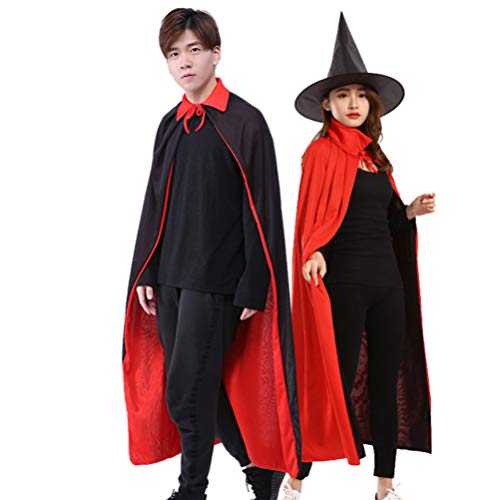 BESPORTBLE Vampir-Cosplay-Umhang: Karnevalsumhang Halloween-Kostüm Vampirkostüm Mit Zaubererhut 120 cm von BESPORTBLE