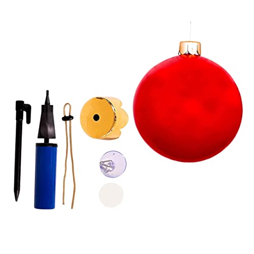 BESPORTBLE Weihnachtsballons Extra Große Ballons Riesiger Aufblasbarer Weihnachtsball Jumbo Ballons Weihnachten Outdoor Ornament Aufblasbar Dekoriert Aufblasbarer Ball Dekoration von BESPORTBLE