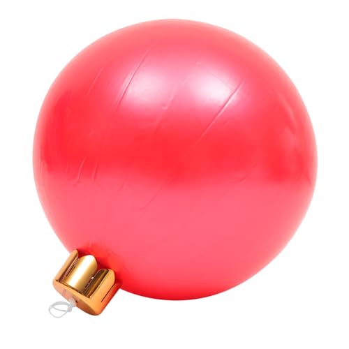 BESPORTBLE Weihnachtsballons aufblasbare Ballverzierung extra große Luftballons aufblasbare weihnachtskugeln Weihnachtsdekorationen Spielzeug aufblasbare weihnachtskugelverzierung PVC rot von BESPORTBLE