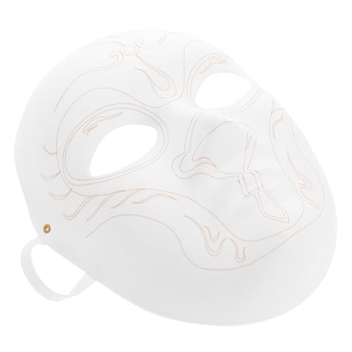 BESPORTBLE Weiße Papiermaske zum Bemalen DIY Pappmaché Maske Halloween Kostüm Party Vielseitig Robust und Vorgestanzt für Kreatives Basteln und Maskerade BESPORTBLE Weiße Papiermaske zum Bemalen DIY Pappmaché Maske Halloween Kostüm Party Vielseitig Robust und Vorgestanzt für Kreatives Basteln und Maskerade von BESPORTBLE