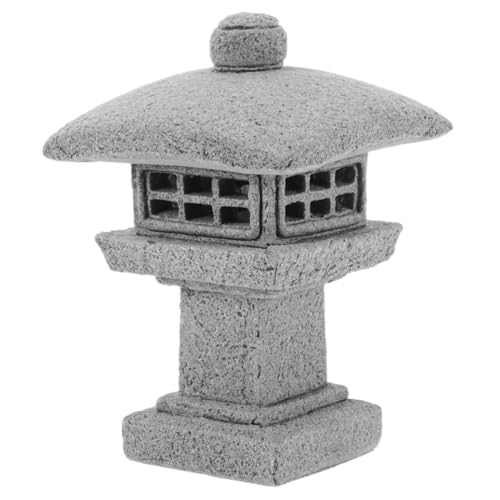 BESPORTBLE Wen Chang Tower Ornamente Pavillon-Statue-dekor Gartenschmuck Desktop-pagodenornamente Pagode Gartendekoration Gartenverzierung Pagodenstatue, Gartendekoration Blausteinpulver Grey von BESPORTBLE