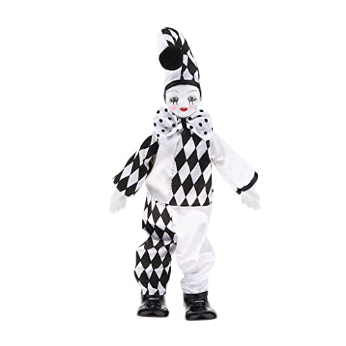 BESSTUUP Porzellan Clown Modell Hängende Füße Kollektion Clown Puppe Zubehör von BESSTUUP