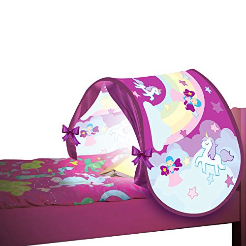 Playhouse für Kinder STARLYF SleepFun Tent Original, Aus Dem TV-Werbung, Pop Up Bed Tent Playhouse für Kinder mit Leselicht Dekoration für Kinder Schlafzimmer Einzelbetten von BEST DIRECT