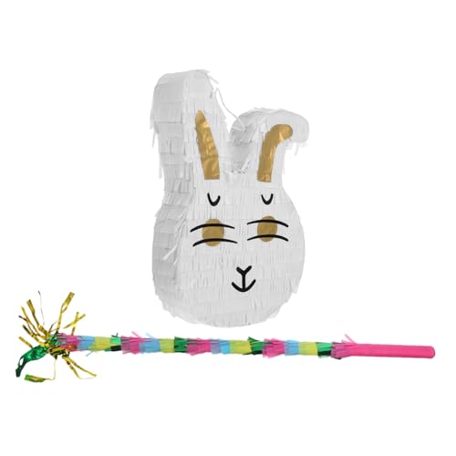 BESTOYARD 1 Satz Stereo-piñata Osterparty Cartoon-hase- Ostern Hängender Anhänger Hase Gastgeschenke Osterhasen- Dekoration Für Die Osterfeier Hase Partybevorzugung Papier von BESTOYARD