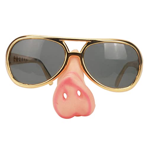 BESTOYARD 2st Cosplay-party-brille Halloween-brille Riesige Sonnenbrille Herz-party-brille Lustige Brille Für Erwachsene Neuheitsbrille Brille Maske Partybrille Für Kinder Reißzähne Golden von BESTOYARD