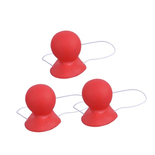 BESTOYARD 3pcs Clownsnasen Zirkus Nase für Clown Kostüm Cosplay Requisiten (Rot) von BESTOYARD