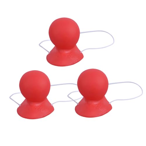 BESTOYARD 3pcs Clownsnasen Zirkus Nase für Clown Kostüm Cosplay Requisiten (Rot) von BESTOYARD