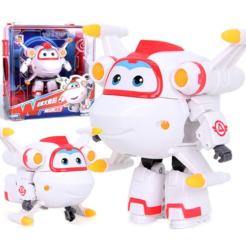 BESTWALED Astro Trägheitsfahrzeug Jungen Deformation Roboter Super Flügel Neues Spielzeug Mädchen Verformung Flugzeug Kreatives Geschenk L12CM Kinderspielzeug Super Wings Serie 15 Figurine von BESTWALED