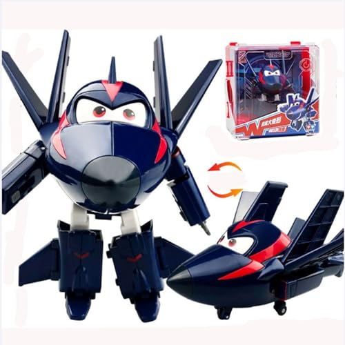 BESTWALED Chase Deformation Roboter Super Flügel Neues Spielzeug Jungen Trägheitsfahrzeug Mädchen Verformung Flugzeug Kreatives Geschenk L12CM Kinderspielzeug Super Wings Serie 15 Mecha von BESTWALED