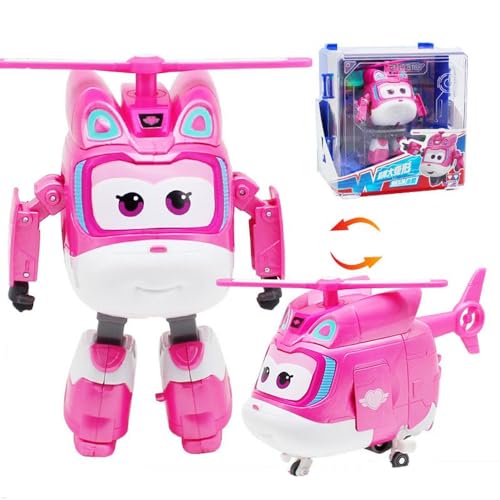 BESTWALED Dizzy Super Flügel Neues Spielzeug L12CM Trägheitsfahrzeug Jungen Deformation Roboter Mädchen Verformung Flugzeug Kreatives Geschenk Kinderspielzeug Super Wings Serie 15 Figurine von BESTWALED