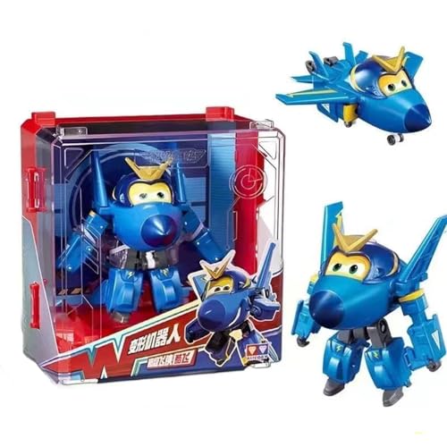 BESTWALED Jerome Mädchen Verformung Flugzeug Super Flügel Neues Spielzeug L12CM Trägheitsfahrzeug Jungen Deformation Roboter Kreatives Geschenk Kinderspielzeug Super Wings Serie 15 Figurine von BESTWALED