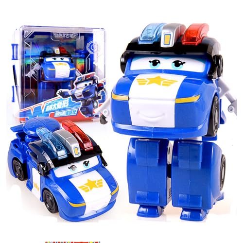 BESTWALED Lucie Trägheitsfahrzeug Jungen Deformation Roboter Super Flügel Neues Spielzeug Mädchen Verformung Flugzeug Kreatives Geschenk L12CM Kinderspielzeug Super Wings Serie 15 Figurine von BESTWALED