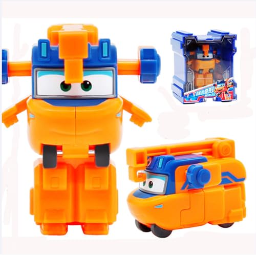 BESTWALED Marty Super Flügel Neues Spielzeug L5CM Deformation Roboter Hangar-Version Jungen Fahrzeug Mecha Mädchen Verformung Flugzeug Kreatives Geschenk Mini Kinderspielzeug von BESTWALED