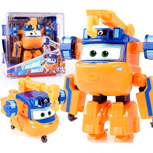 BESTWALED Marty Trägheitsfahrzeug Jungen Deformation Roboter Super Flügel Neues Spielzeug Mädchen Verformung Flugzeug Kreatives Geschenk L12CM Kinderspielzeug Super Wings Serie 15 Figurine von BESTWALED