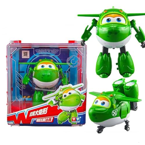 BESTWALED Mira Mädchen Verformung Flugzeug Super Flügel Neues Spielzeug L12CM Trägheitsfahrzeug Jungen Deformation Roboter Kreatives Geschenk Kinderspielzeug Super Wings Serie 15 Figurine von BESTWALED