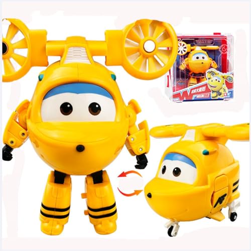 BESTWALED Neo Deformation Roboter Super Flügel Neues Spielzeug Jungen Trägheitsfahrzeug Mädchen Verformung Flugzeug Kreatives Geschenk L12CM Kinderspielzeug Super Wings Serie 15 Mecha von BESTWALED