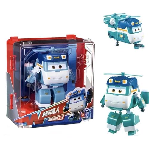 BESTWALED Shine Mädchen Verformung Flugzeug Super Flügel Neues Spielzeug L12CM Trägheitsfahrzeug Jungen Deformation Roboter Kreatives Geschenk Kinderspielzeug Super Wings Serie 15 Figurine von BESTWALED