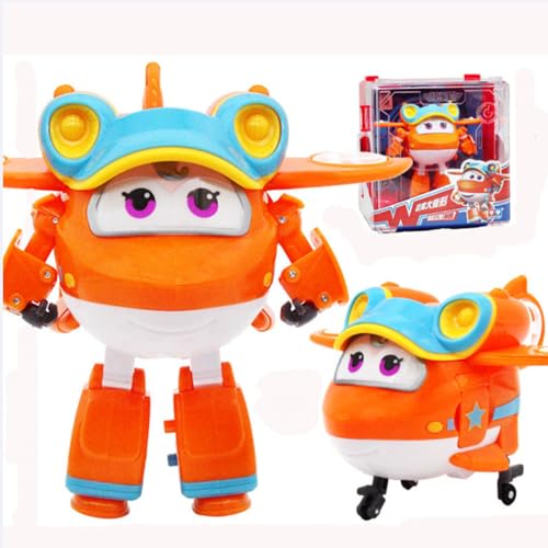 BESTWALED Sunny Deformation Roboter Super Flügel Neues Spielzeug Jungen Trägheitsfahrzeug Mädchen Verformung Flugzeug Kreatives Geschenk L12CM Kinderspielzeug Super Wings Serie 15 Mecha von BESTWALED